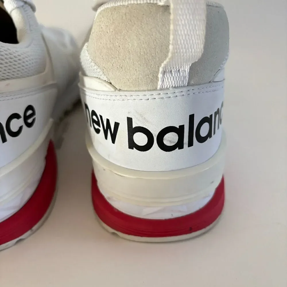 New Balance Fresh Foam Athletic Sneaker White Mesh Lace Up Round‎ Toe Size 9